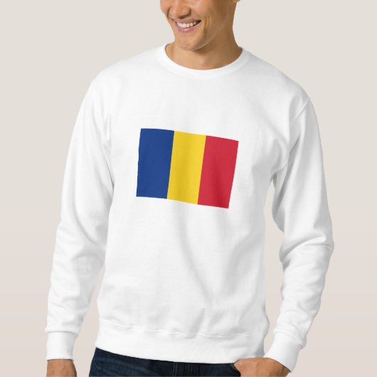 Rumänische Flagge Sweatshirt (Vorderseite)