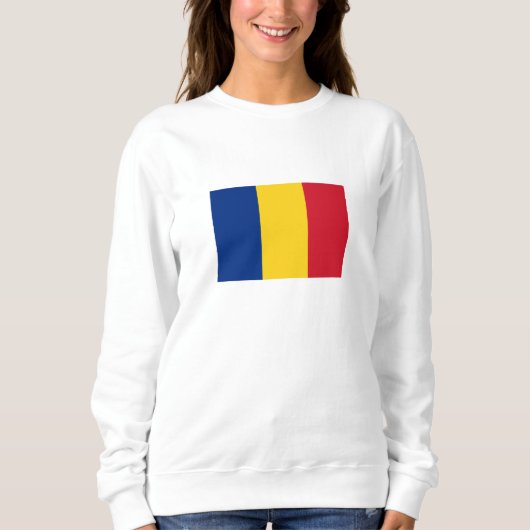 Rumänische Flagge Sweatshirt (Vorderseite)