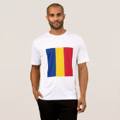 Rumänische Flagge T-Shirt (Vorne ganz)