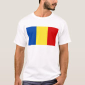 Rumänische Flagge T-Shirt (Vorderseite)