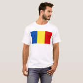Rumänische Flagge T-Shirt (Vorne ganz)
