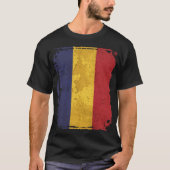 Rumänische Flagge T-Shirt (Vorderseite)