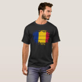 Rumänische Flagge T-Shirt (Vorne ganz)