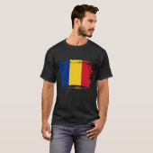 Rumänische Flagge T-Shirt (Vorne ganz)