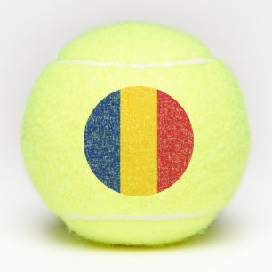 Rumänische Flagge Tennisbälle