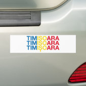 Rumänische Flagge TIMISOARA Autoaufkleber (Auf Auto)