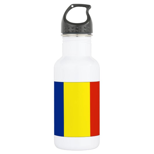 Rumänische Flagge Trinkflasche (Vorderseite)