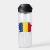 Rumänische Flagge Trinkflasche (Rückseite)