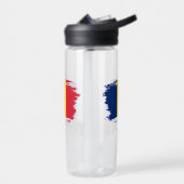 Rumänische Flagge Trinkflasche (Links)