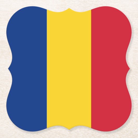 Rumänische Flagge Untersetzer (Vorderseite)