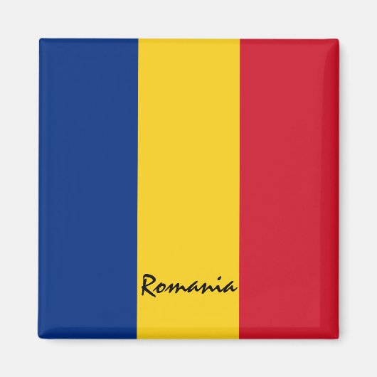 Rumänische Flagge - Urlaub, Reise/Sport Magnet (Vorne)