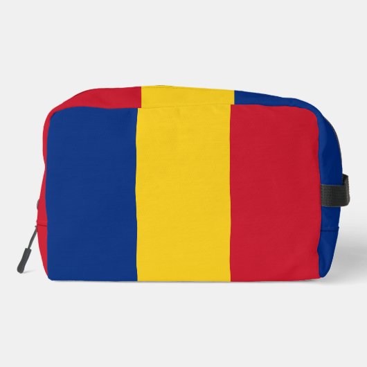 Rumänische Flagge Waschbeutel (Rückseite)