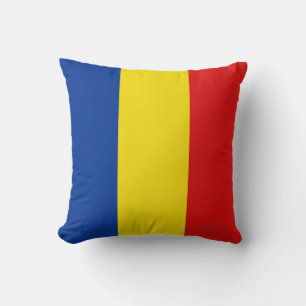 Rumänische Flagge x Flaggenkissen Kissen