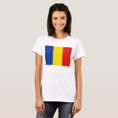 Rumänische Flagge x Karte T - Shirt (Vorne ganz)