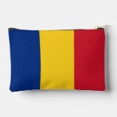 Rumänische Flagge Zubehörtasche (Rückseite)