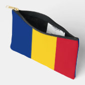 Rumänische Flagge Zubehörtasche (Offen)