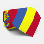 Rumänische Flaggen-Krawatte Krawatte (Gerollt)