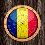 Rumänische Flaggen- und rumänische Dartboardspiele Dartscheibe<br><div class="desc">DARTBOARDS: Rumänien & Bukarest - Liebe der Reisepatriosen meines Landes und der rumänischen Flagge /games & dartboards</div>