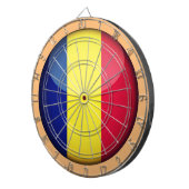 Rumänische Flaggen- und rumänische Dartboardspiele Dartscheibe (Vorderseite rechts)