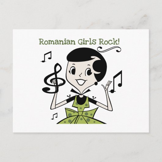 Rumänische Girls Rock Postkarte (Vorderseite)