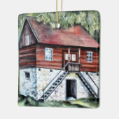 Rumänische Hausarchitektur Wasserfarbe Keramikornament (Links)