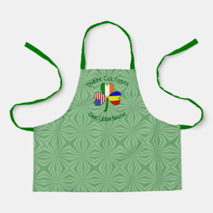 Rumänische Irisch Amerikanische Flaggen Shamrock P Schürze