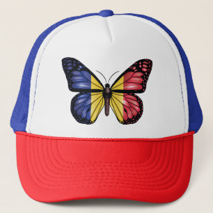 Rumänische Schmetterlingsmonarchflagge Truckerkappe