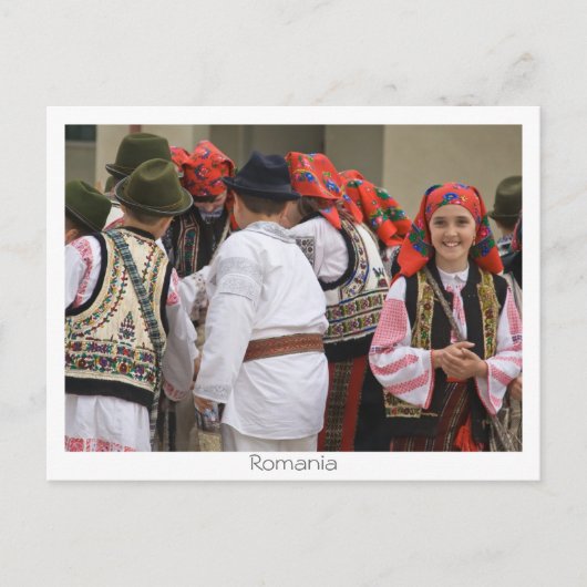 Rumänische Traditionen Postkarte (Vorderseite)