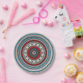 Rumänische Volkskunst Pappteller (Party)