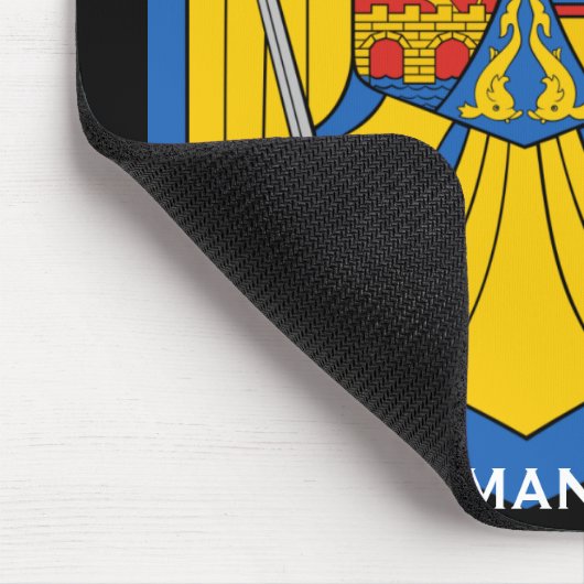 Rumänische Wappen-Mousepad Mousepad (Ecke)