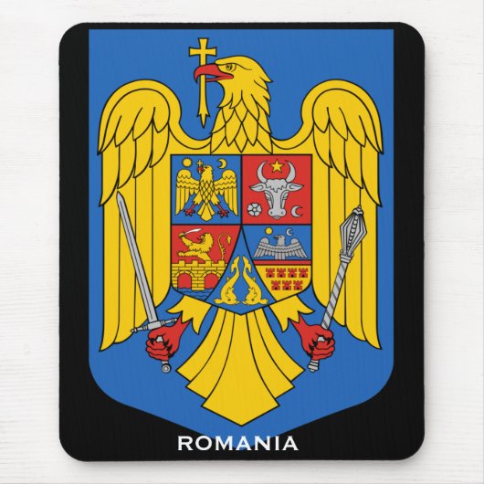 Rumänische Wappen-Mousepad Mousepad (Vorne)