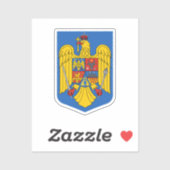 RUMÄNISCHE Wappendecke Aufkleber (Blatt)