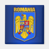 RUMÄNISCHE Wappendecke Magnet (Vorne)