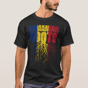 Rumänische Wurzeln Rumänien Erbesflagge T-Shirt
