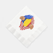 Rumänischer T - Shirt Blut im Inneren meines Lande Serviette (Ecke)