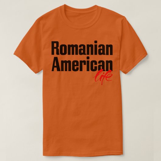 Rumänisches Amerika 2 T-Shirt (Design vorne)