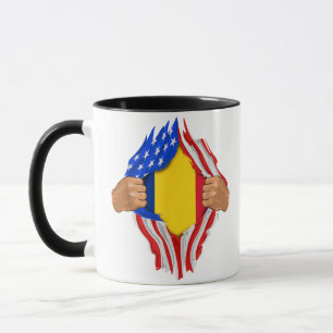 Rumänisches Blut in mir T-Shirt Rumänien Flagge Tasse