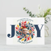 Rumänisches Bundle of JOY Feiertagskarte (Stehend Vorderseite)