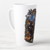rumänisches Design Milchtasse (Linke Ecke)