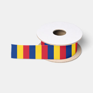 Rumänisches Flaggenband, Rumänien Feiertag/Sport Satinband