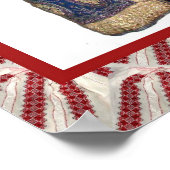 Rumänisches Handwerk, bestickt mit Kakao t4 Poster (Ecke)