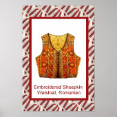 Rumänisches Handwerk, bestickt Poster (Vorne)