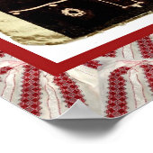 Rumänisches Handwerk, bestickt über Kleid Poster (Ecke)