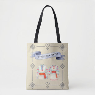 Rumänisches Roots Folk Kostüm Traditionelle Kleidu Tasche