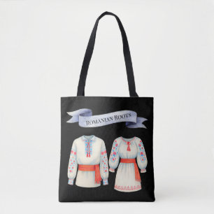 Rumänisches Roots Folk Kostüm Traditionelle Kleidu Tasche
