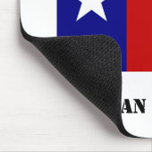 Rumänisches Texan-Stolz-Weiß Mousepad (Ecke)