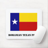 Rumänisches Texan-Stolz-Weiß Mousepad (Mit Mouse)