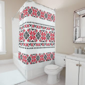 Rumänisches traditionelles Motiv "The Stars" Duschvorhang (Beispiel)