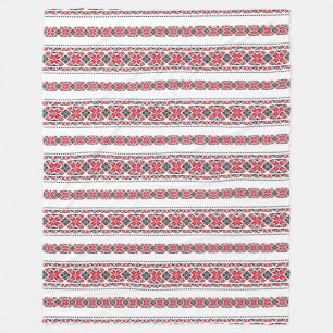 Rumänisches traditionelles Motiv "The Stars" Fleecedecke