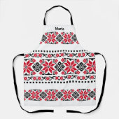 Rumänisches traditionelles Motiv "The Stars" Schürze (Vorderseite)